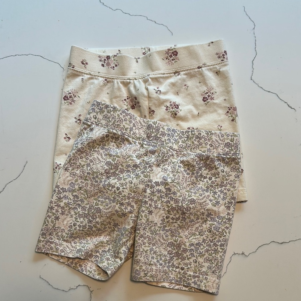 Jamie Kay Cream and Tan High-Waisted Shorts